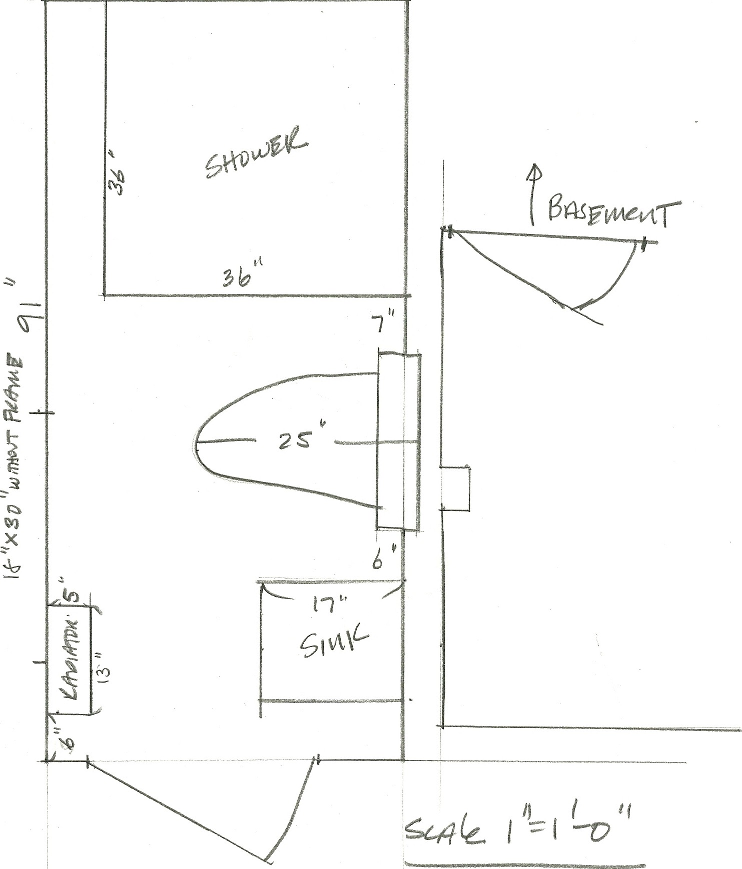 bathroom floorplan