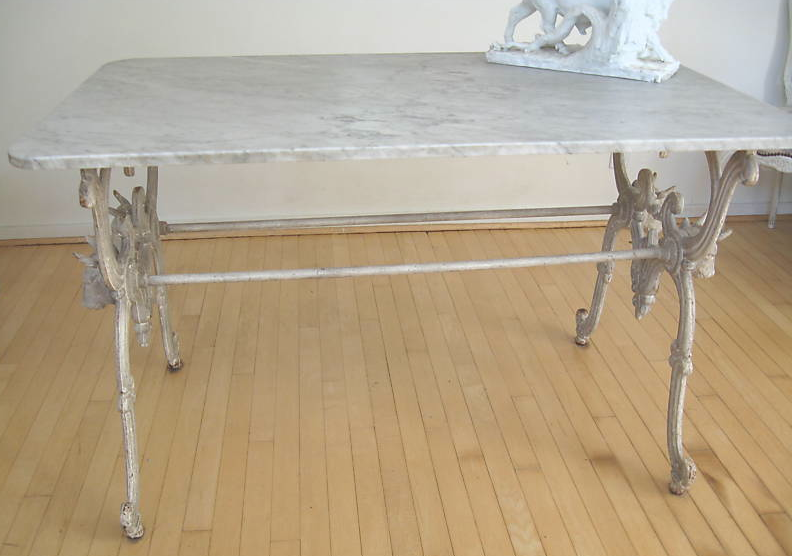 ebay 1920s french marble cast iron table