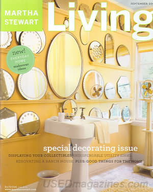 Martha Stewart Living September 2003 etched mirrors