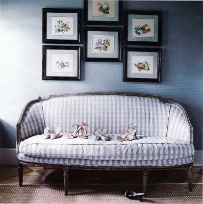 gingham sofa